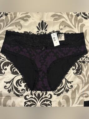 Torrid Cotton Mid Rise Hipster Lace Trim Panty